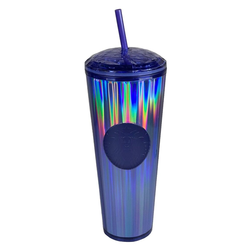 NEW Starbucks  Periwinkle Kaleidoscope-  24 Oz Cold Tumbler